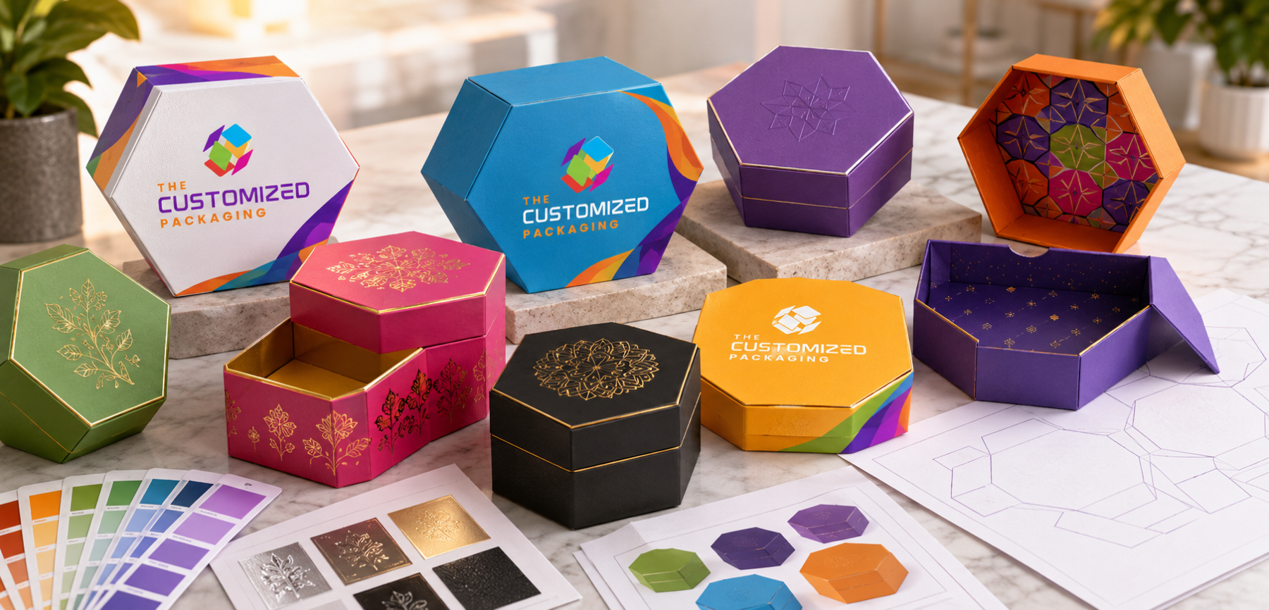 Compare Six-Corner Gift-Box Styles